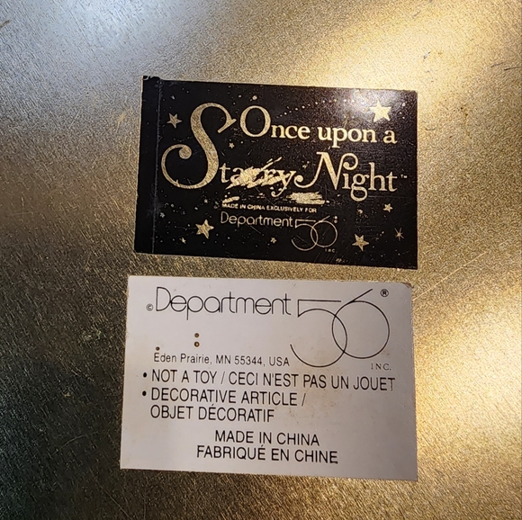 Set of 2 Vintage Department 56 Tins Once Upon a Starry Night - Picture 5 of 15